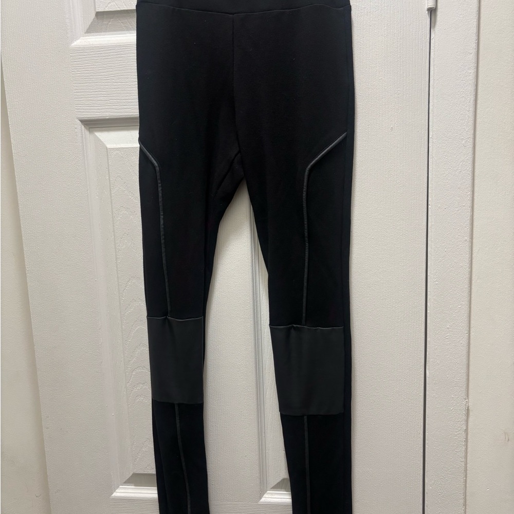 Killstar Black Leggings with Panel Detail